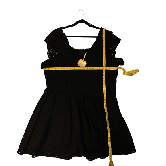 RYEGRASS Black Eyelet Ruffle Dress - Picture 4 of 8